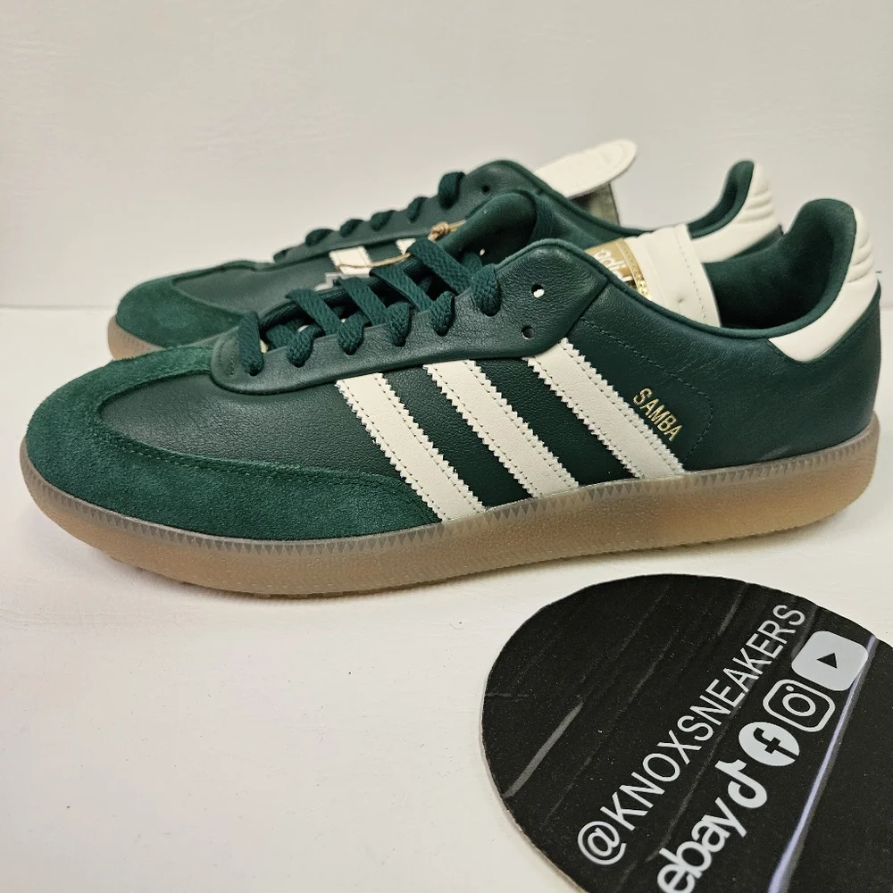 Adidas Samba Golf Collegiate Green White Gum Suede JP8652 Men's Size 11.5 - Picture 4 of 7